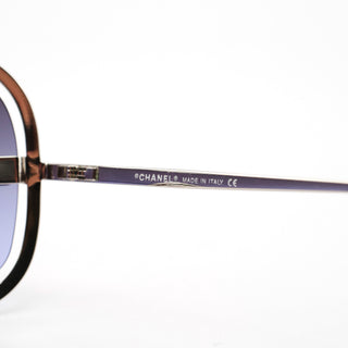 4031 Silver CC Shield Sunglasses