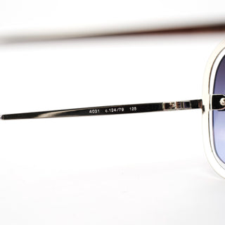 4031 Silver CC Shield Sunglasses