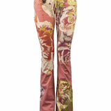 Just Cavalli 2000s Rose Print Bootcut Jeans