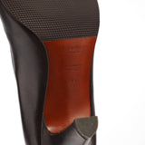 Brown Nappa Leather Tassel Pumps EU 35