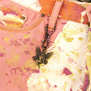 Just Cavalli 2000s Rose Print Bootcut Jeans