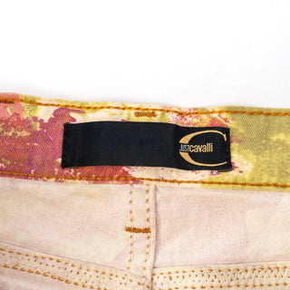 Just Cavalli 2000s Rose Print Bootcut Jeans