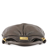Grey Leather Classic Q Hillier Hobo 2-Way Bag