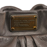 Grey Leather Classic Q Hillier Hobo 2-Way Bag