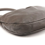 Grey Leather Classic Q Hillier Hobo 2-Way Bag