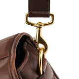 0542 Dark Brown Leather Metropolitan 2-Way Briefcase Bag