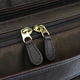 0542 Dark Brown Leather Metropolitan 2-Way Briefcase Bag