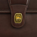 0542 Dark Brown Leather Metropolitan 2-Way Briefcase Bag