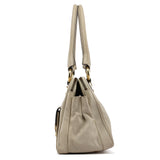 Blake Tote Bag aus elfenbeinfarbenem Leder