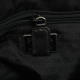 1995 Sac cabas Tessuto en nylon noir et cuir nappa