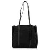 1995 Sac cabas Tessuto en nylon noir et cuir nappa