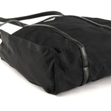 1995 Sac cabas Tessuto en nylon noir et cuir nappa