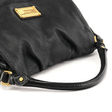 Bolso hobo Classic Q de piel negra