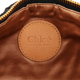 Clutch fruncido de seda negra
