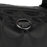 Foldbar Shopper tote i sort Signature canvas