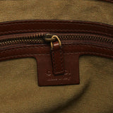 109138 Bamboo väska med topphandtag i khakifärgad canvas