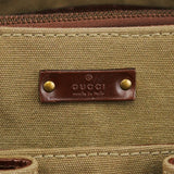 109138 Bamboo väska med topphandtag i khakifärgad canvas