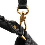 Bolso Twisted Q Fran de piel negra