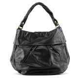 Bolso Twisted Q Fran de piel negra