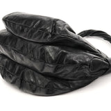 Bolso Twisted Q Fran de piel negra