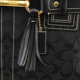10508 Hamptons Tote Bag aus schwarzem Signature Canvas