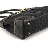 10508 Hamptons Tote Bag aus schwarzem Signature Canvas