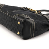 10508 Hamptons Tote Bag aus schwarzem Signature Canvas