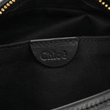 03156-12 Borsa hobo con tasca in pelle nera