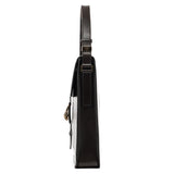 2004 Dark Brown Leather Snake Head 2-Way Bag