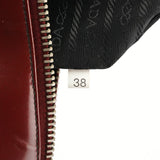 1995 Bolso tote Spazzolato Fume de charol rojo y negro