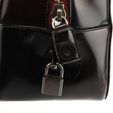 1995 Bolso tote Spazzolato Fume de charol rojo y negro