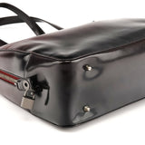 1995 Bolso tote Spazzolato Fume de charol rojo y negro