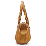 Fiesta 2-Way Tasche aus bronzefarbenem Metallic-Kalbsleder