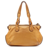 Fiesta 2-Way Tasche aus bronzefarbenem Metallic-Kalbsleder