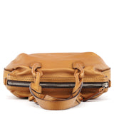 Fiesta 2-Way Tasche aus bronzefarbenem Metallic-Kalbsleder