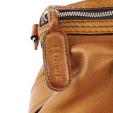 Fiesta 2-Way Tasche aus bronzefarbenem Metallic-Kalbsleder