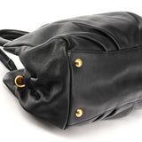 Sac bowling deux portés Classic Q en cuir noir