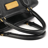 Sac bowling deux portés Classic Q en cuir noir