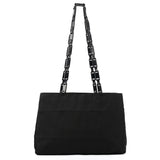 B8355 Sac cabas Tessuto Impuntu en nylon noir