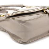 Borsa Marcie in pelle martellata grigia