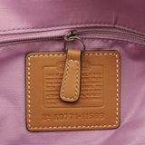 11589 Turnlock shopper van beige en cognac Signature canvas