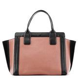 Borsa tote Alison in pelle rosa e nera