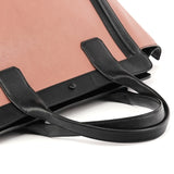 Borsa tote Alison in pelle rosa e nera