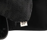 B7494 Sac porté épaule à boucle en cuir de veau noir
