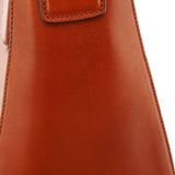 Light Brown Leather Buckle Shoulder Bag
