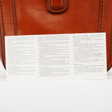 Light Brown Leather Buckle Shoulder Bag