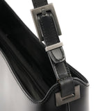 001 3300 Black Leather Shoulder Bag