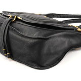 Black Leather Marcie 2-Way Bag