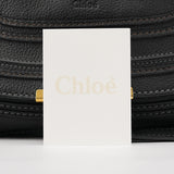 Black Leather Marcie 2-Way Bag