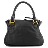 Black Leather Marcie 2-Way Bag